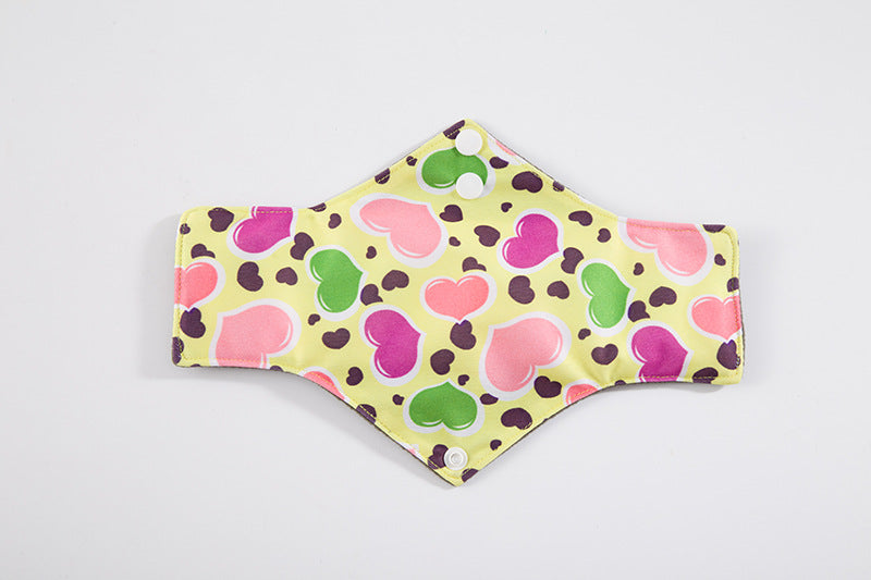 5pcs lady reusable cloth pads with bamboo cotton inner  Bamboo Reusable Sanitary Pad