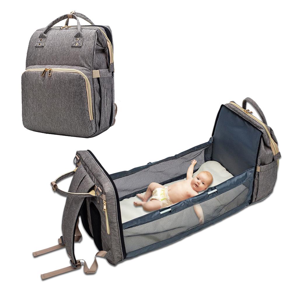 Mamas und Papas Baby-Rucksack, umwandelbar, leichte Baby-Wickeltasche, Bett, Mehrzweck-Reiseaufbewahrungstasche, Baby-Wickeltasche, Babybett 