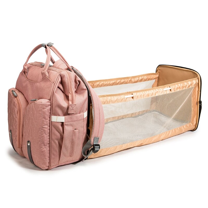 Baby, Kleinkind Windel Wickeltasche Tragbare Große Kapazität Klapp Krippe Windel Rucksack Kinderwagen Gurte Pad für Reise Outdoor 28GD
