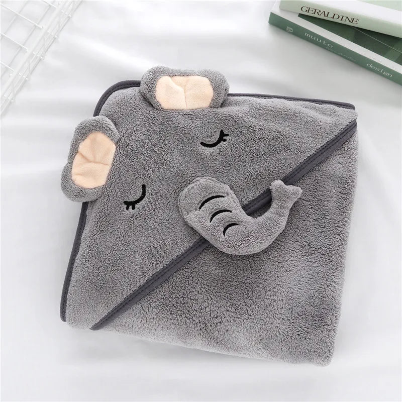 Kapuzenhandtuch für Kleinkinder, Babys, Bademantel für Neugeborene, superweiches Badetuch, Decke, warmer Schlafwickel für Säuglinge, Jungen und Mädchen