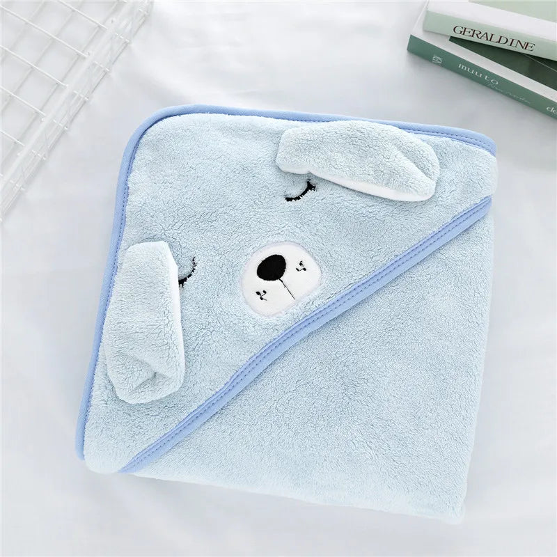 Kapuzenhandtuch für Kleinkinder, Babys, Bademantel für Neugeborene, superweiches Badetuch, Decke, warmer Schlafwickel für Säuglinge, Jungen und Mädchen