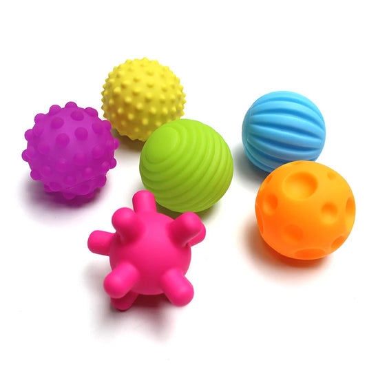 Strukturierte Hände Touch Spielzeug Bälle für Kinder Gummi Spielzeug Neugeborenen Baby Beißring Spielzeug Sets von Bällen Sensorischen Spielzeug Quietschen Bad Spielzeug 