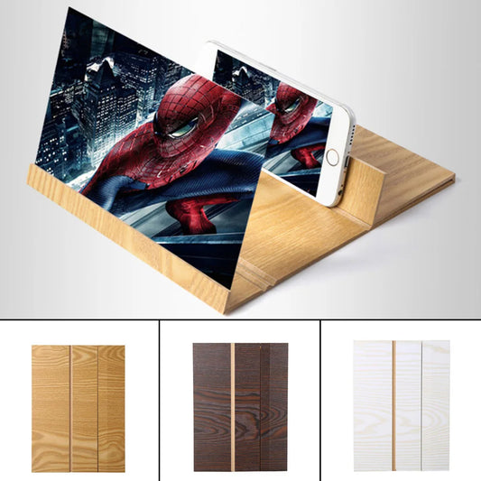 12 Inch 3D Screen Amplifier Mobile Phone Screen Video Magnifier for Smartphone Enlarged Screen Phone Stand Bracket